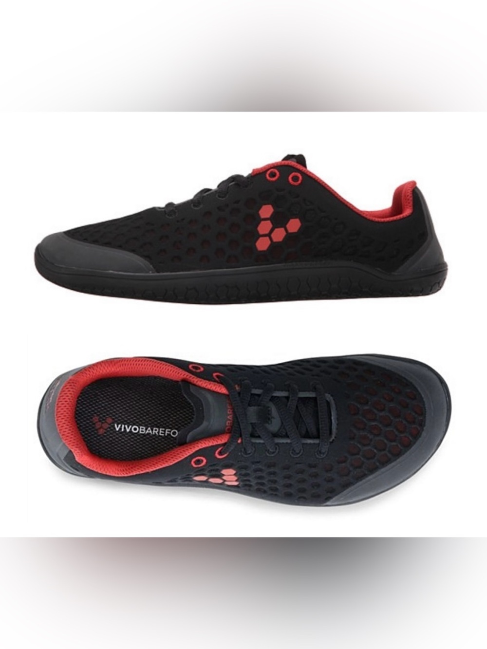 Vivo barefoot Black and Red Minimalist women’s size 40 us 9
